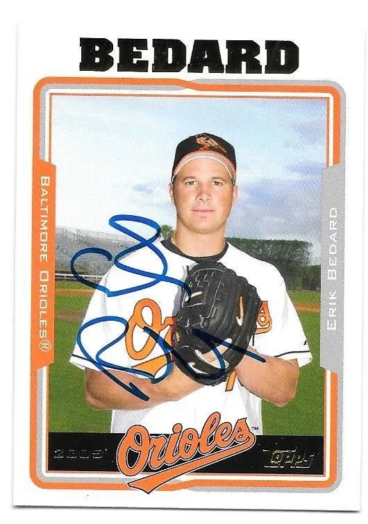 Erik Bedard Signed 2005 Topps Baseball Card - Baltimore Orioles
