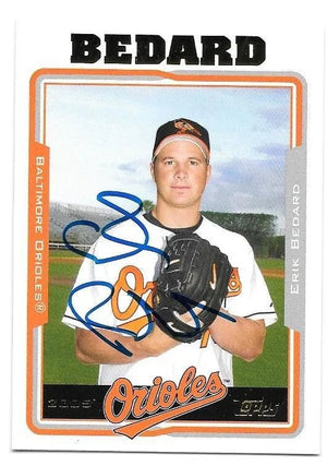 Erik Bedard Signed 2005 Topps Baseball Card - Baltimore Orioles