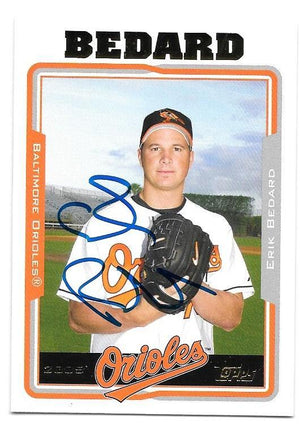 Erik Bedard Signed 2005 Topps Baseball Card - Baltimore Orioles - PastPros