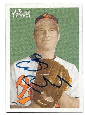 Erik Bedard Signed 2006 Bowman Heritage Baseball Card - Baltimore Orioles - PastPros