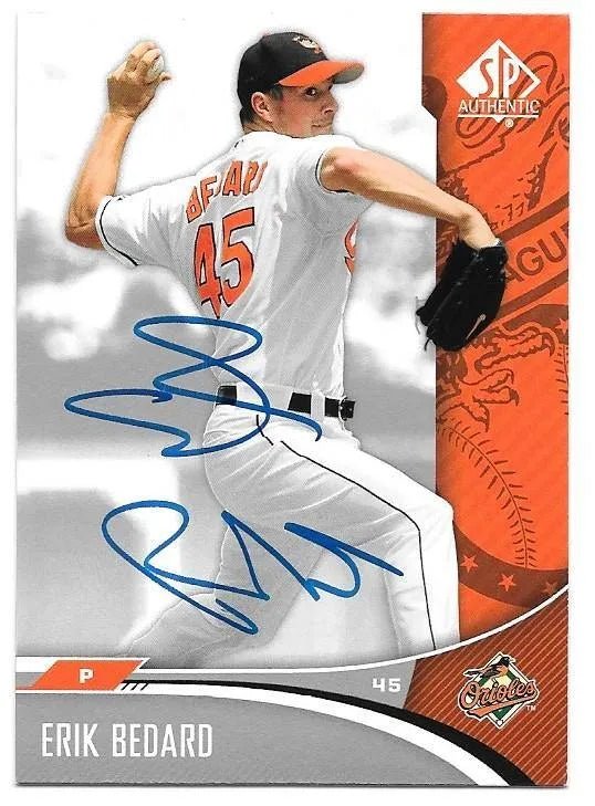 Erik Bedard Signed 2006 SP Authentic Baseball Card - Baltimore Orioles