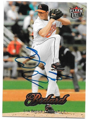 Erik Bedard Signed 2007 Fleer Ultra Baseball Card - Baltimore Orioles - PastPros