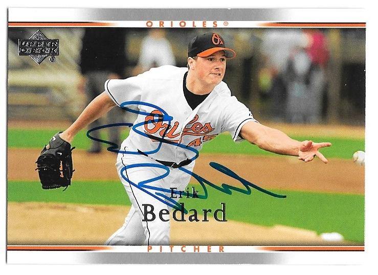 Erik Bedard Signed 2007 Upper Deck Baseball Card - Baltimore Orioles - PastPros
