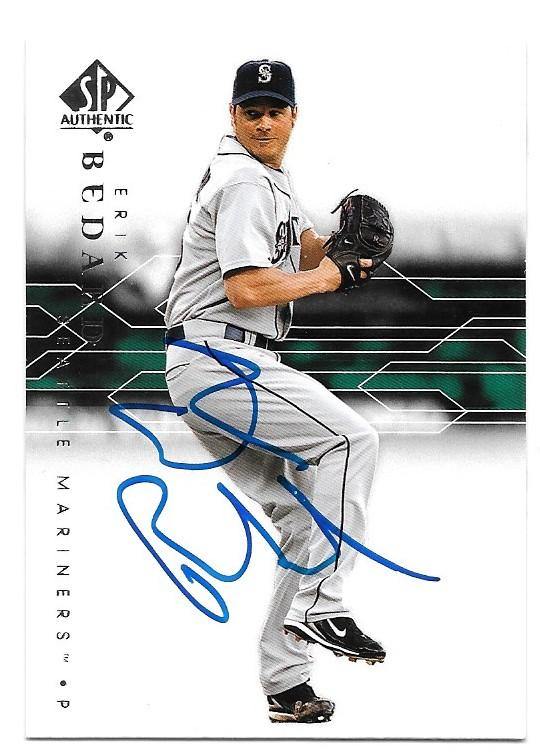 Erik Bedard Signed 2008 SP Authentic Baseball Card - Seattle Mariners - PastPros