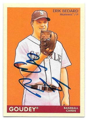 Erik Bedard Signed 2009 Upper Deck Goudey Baseball Card - Seattle Mariners