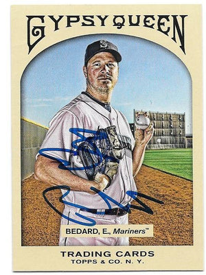 Erik Bedard Signed 2011 Topps Gypsy Queen Baseball Card - Seattle Mariners - PastPros