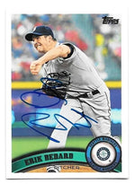 Erik Bedard Signed 2011 Topps Vintage Cardstock Baseball Card - Seattle Mariners