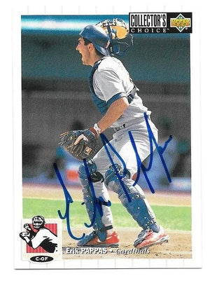 Erik Pappas Signed 1994 Collector's Choice Baseball Card - St Louis Cardinals