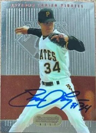 Esteban Loaiza Signed 1995 Bowman's Best Baseball Card - Pittsburgh Pirates