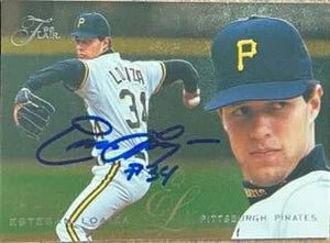 Esteban Loaiza Signed 1995 Flair Baseball Card - Pittsburgh Pirates