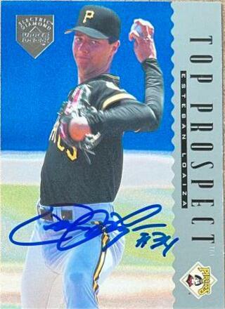 Esteban Loaiza Signed 1995 Upper Deck Electric Diamond Baseball Card - Pittsburgh Pirates - PastPros