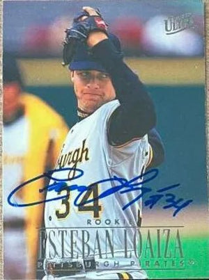 Esteban Loaiza Signed 1996 Fleer Ultra Baseball Card - Pittsburgh Pirates