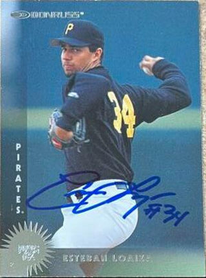 Esteban Loaiza Signed 1997 Donruss Baseball Card - Pittsburgh Pirates - PastPros