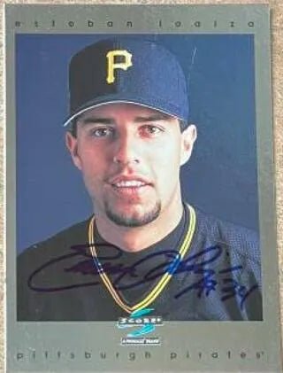 Esteban Loaiza Signed 1997 Score Artist's Proof Holofoil Baseball Card - Pittsburgh Pirates