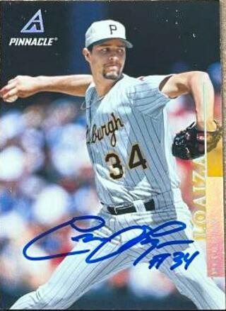 Esteban Loaiza Signed 1998 Pinnacle Baseball Card - Pittsburgh Pirates - PastPros