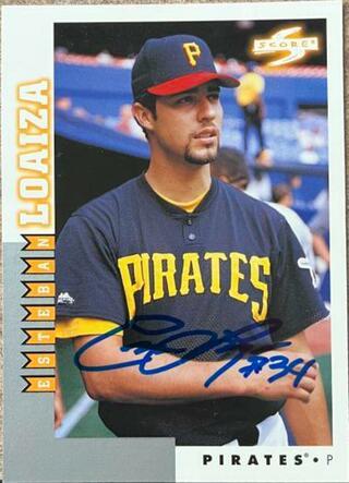 Esteban Loaiza Signed 1998 Score Rookie/Traded Baseball Card - Pittsburgh Pirates - PastPros