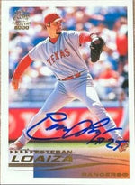 Esteban Loaiza Signed 1999 Pacific Crown Baseball Card - Texas Rangers