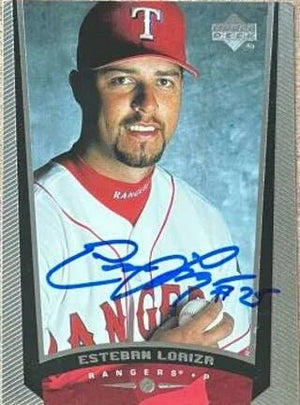 Esteban Loaiza Signed 1999 Upper Deck Baseball Card - Texas Rangers
