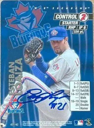 Esteban Loaiza Signed 2001 MLB Showdown Unlimited Baseball Card - Toronto Blue Jays