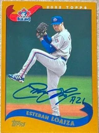 Esteban Loaiza Signed 2002 Topps Baseball Card - Toronto Blue Jays