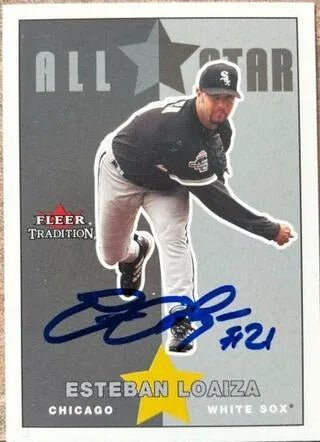Esteban Loaiza Signed 2003 Fleer Tradition Update All-Star Baseball Card - Chicago White Sox
