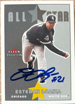 Esteban Loaiza Signed 2003 Fleer Tradition Update All-Star Baseball Card - Chicago White Sox - PastPros