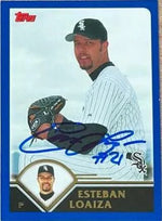 Esteban Loaiza Signed 2003 Topps Baseball Card - Chicago White Sox