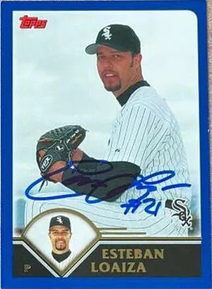 Esteban Loaiza Signed 2003 Topps Baseball Card - Chicago White Sox