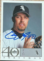 Esteban Loaiza Signed 2003 Upper Deck 40 Man Baseball Card - Chicago White Sox - PastPros