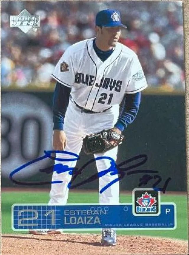 Esteban Loaiza Signed 2003 Upper Deck Baseball Card - Toronto Blue Jays