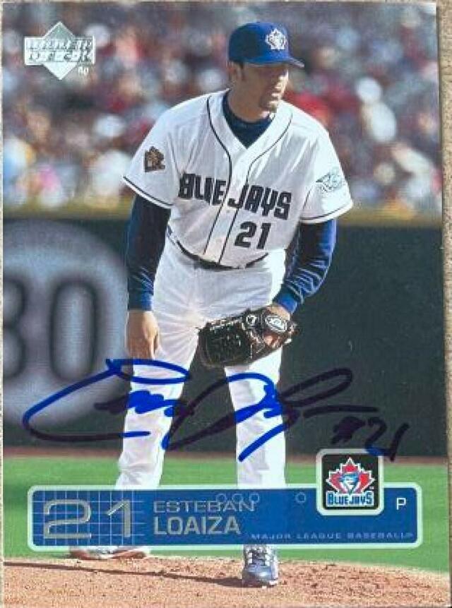 Esteban Loaiza Signed 2003 Upper Deck Baseball Card - Toronto Blue Jays - PastPros