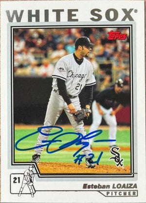 Esteban Loaiza Signed 2004 Topps Baseball Card - Chicago White Sox - PastPros
