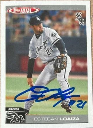 Esteban Loaiza Signed 2004 Topps Total Baseball Card - Chicago White Sox