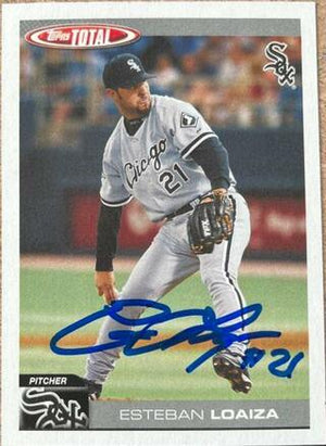 Esteban Loaiza Signed 2004 Topps Total Baseball Card - Chicago White Sox - PastPros