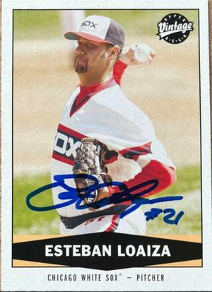 Esteban Loaiza Signed 2004 Upper Deck Vintage Baseball Card - Chicago White Sox - PastPros