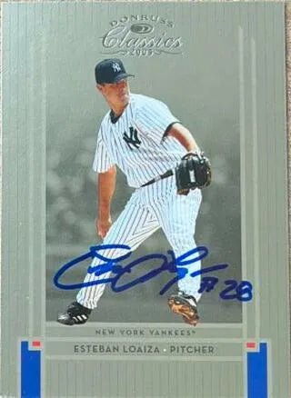 Esteban Loaiza Signed 2005 Donruss Classics Baseball Card - New York Yankees