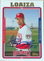 Esteban Loaiza Signed 2005 Topps Baseball Card - Washington Nationals