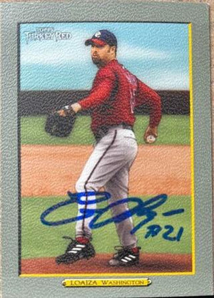 Esteban Loaiza Signed 2005 Topps Turkey Red Baseball Card - Washington Nationals - PastPros