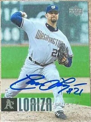 Esteban Loaiza Signed 2006 Upper Deck Baseball Card - Oakland A's #489