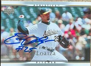 Esteban Loaiza Signed 2007 Upper Deck Baseball Card - Oakland A's - PastPros