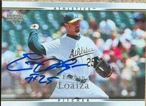 Esteban Loaiza Signed 2007 Upper Deck Baseball Card - Oakland A's