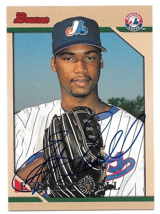 Everett Stull Signed 1996 Bowman Baseball Card - Montreal Expos - PastPros