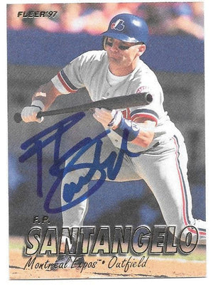 F.P. Santangelo Signed 1997 Fleer Baseball Card -  Montreal Expos - PastPros
