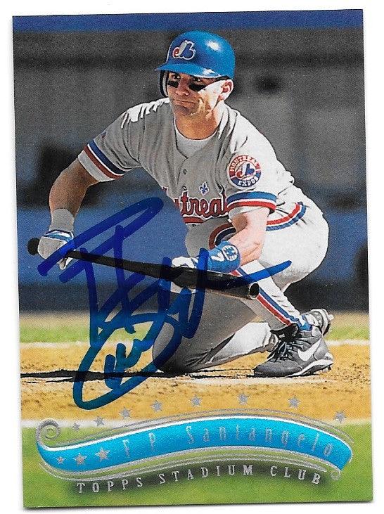 F.P. Santangelo Signed 1997 Stadium Club Baseball Card -  Montreal Expos - PastPros