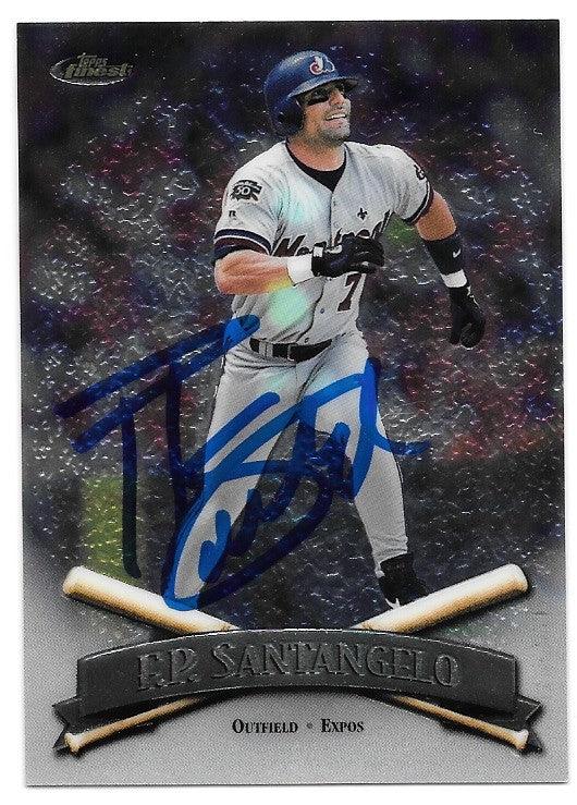 F.P. Santangelo Signed 1997 Topps Finest Baseball Card -  Montreal Expos - PastPros