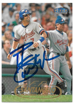 F.P. Santangelo Signed 1998 Fleer Tradition Baseball Card -  Montreal Expos - PastPros