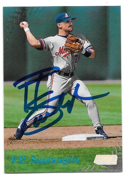 F.P. Santangelo Signed 1998 Stadium Club Baseball Card -  Montreal Expos - PastPros