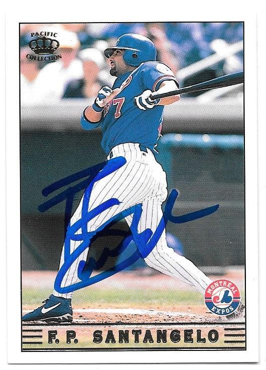 F.P. Santangelo Signed 1999 Pacific Crown Baseball Card -  Montreal Expos - PastPros