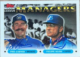 Felipe Alou & Phil Garner Dual Signed 1993 Topps Baseball Card - PastPros