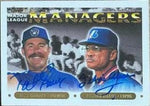 Felipe Alou & Phil Garner Dual Signed 1993 Topps Gold Baseball Card